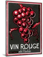 Vin Rouge Label-null-Mounted Art Print