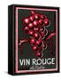 Vin Rouge Label-null-Framed Stretched Canvas