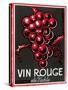 Vin Rouge Label-null-Stretched Canvas