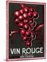 Vin Rouge Label-null-Mounted Art Print