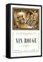 Vin Rouge Label-null-Framed Stretched Canvas