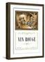 Vin Rouge Label-null-Framed Art Print