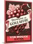 Vin Rouge Label-null-Mounted Art Print