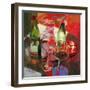 Vin Rouge: Red Wine-Beth A. Forst-Framed Art Print