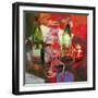 Vin Rouge: Red Wine-Beth A. Forst-Framed Art Print