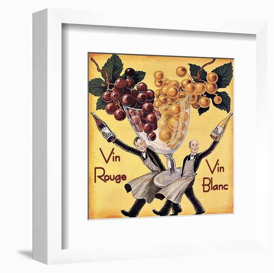 Vin Rouge Vin Blanc-Kate Ward Thacker-Framed Giclee Print