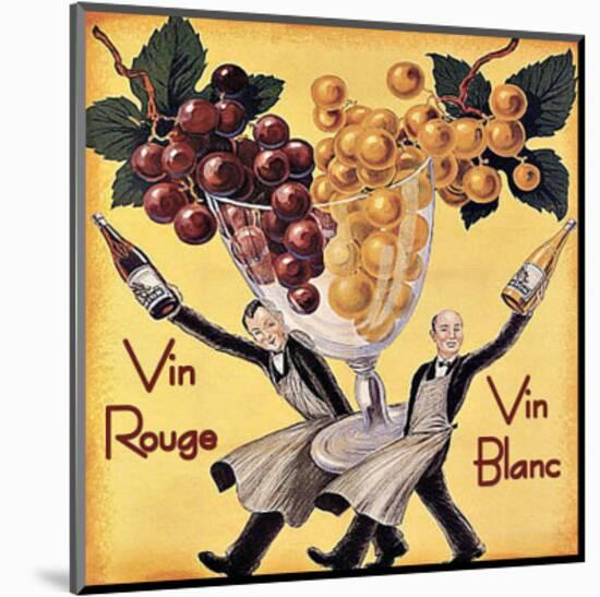 Vin Rouge Vin Blanc-Kate Ward Thacker-Mounted Giclee Print