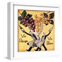 Vin Rouge Vin Blanc-Kate Ward Thacker-Framed Giclee Print