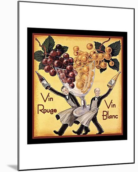 Vin Rouge Vin Blanc-Kate Ward Thacker-Mounted Giclee Print