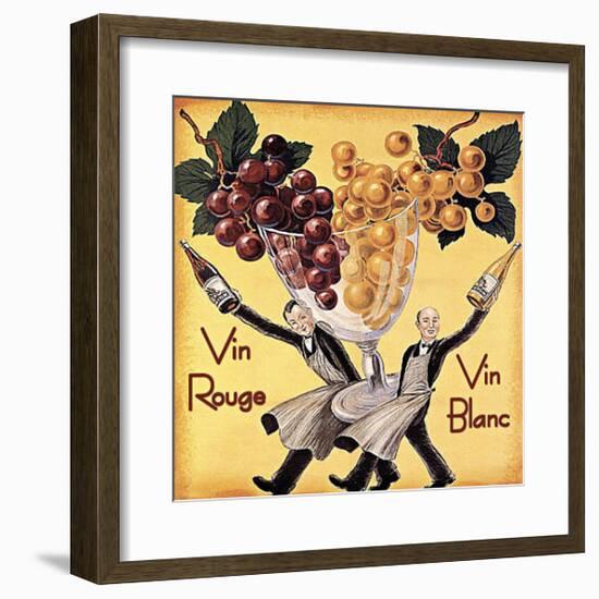 Vin Rouge Vin Blanc-Kate Ward Thacker-Framed Giclee Print