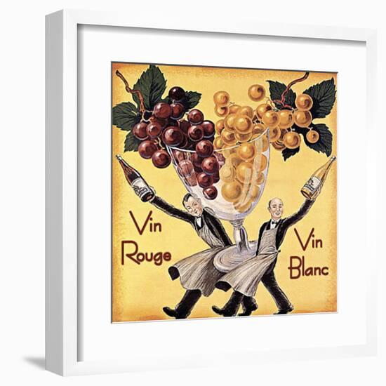 Vin Rouge Vin Blanc-Kate Ward Thacker-Framed Giclee Print