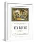 Vin Rouge Wine Label - Europe-Lantern Press-Framed Art Print