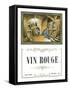 Vin Rouge Wine Label - Europe-Lantern Press-Framed Stretched Canvas