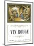 Vin Rouge Wine Label - Europe-Lantern Press-Mounted Art Print