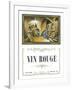 Vin Rouge Wine Label - Europe-Lantern Press-Framed Art Print