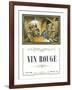 Vin Rouge Wine Label - Europe-Lantern Press-Framed Art Print