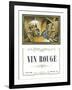 Vin Rouge Wine Label - Europe-Lantern Press-Framed Art Print