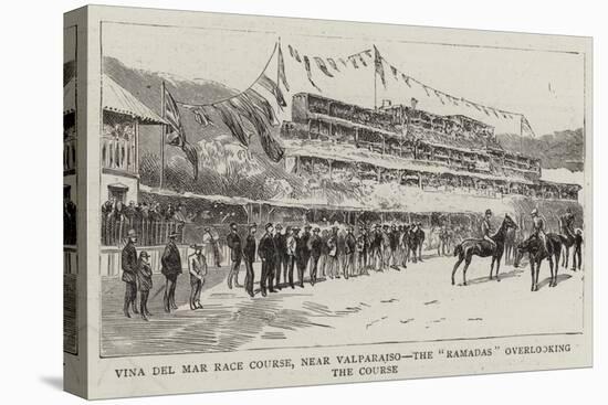 Vina Del Mar Race Course, Near Valparaiso, the Ramadas Overlooking the Course-null-Stretched Canvas