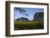 Vinales Valley and Tobacco Crop. Sierra Rosario Mountain Range. Cuba-Pete Oxford-Framed Photographic Print