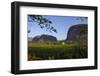 Vinales Valley and Tobacco Crop. Sierra Rosario Mountain Range. Cuba-Pete Oxford-Framed Photographic Print