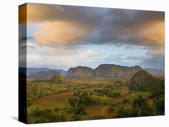 Vinales Valley From Grounds of Hotel Los Jasmines Showing Limestone Hills Known As Mogotes, Cuba-Lee Frost-Stretched Canvas