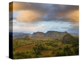 Vinales Valley From Grounds of Hotel Los Jasmines Showing Limestone Hills Known As Mogotes, Cuba-Lee Frost-Stretched Canvas