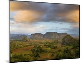 Vinales Valley From Grounds of Hotel Los Jasmines Showing Limestone Hills Known As Mogotes, Cuba-Lee Frost-Mounted Photographic Print