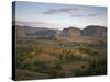 Vinales Valley From Grounds of Hotel Los Jasmines Showing Limestone Hills Known As Mogotes, Cuba-null-Stretched Canvas