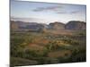 Vinales Valley From Grounds of Hotel Los Jasmines Showing Limestone Hills Known As Mogotes, Cuba-null-Mounted Photographic Print