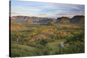 Vinales Valley, UNESCO World Heritage Site, Bathed in Early Morning Sunlight-Lee Frost-Stretched Canvas