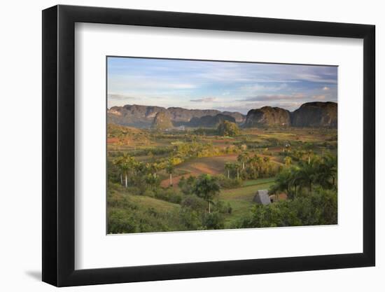 Vinales Valley, UNESCO World Heritage Site, Bathed in Early Morning Sunlight-Lee Frost-Framed Photographic Print