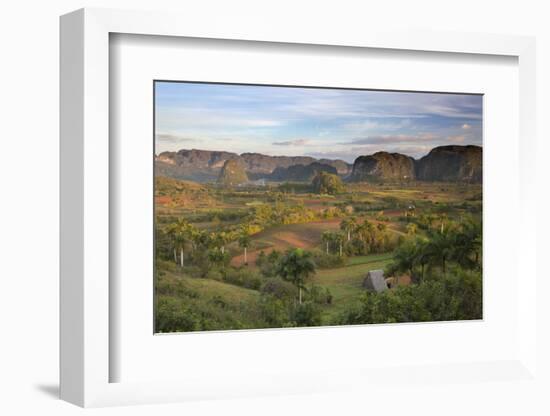 Vinales Valley, UNESCO World Heritage Site, Bathed in Early Morning Sunlight-Lee Frost-Framed Photographic Print