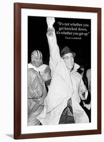 Vince Lombardi Get Back Up Quote Sports Archival-null-Framed Photo