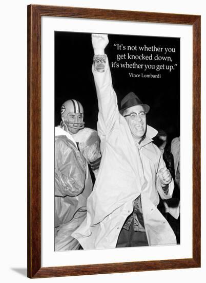 Vince Lombardi Get Back Up Quote Sports Archival-null-Framed Photo