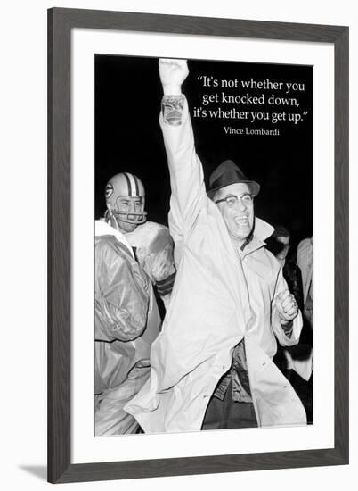 Vince Lombardi Get Back Up Quote Sports Archival-null-Framed Photo