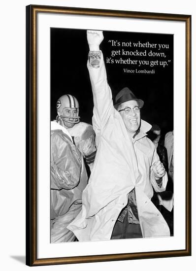 Vince Lombardi Get Back Up Quote Sports Archival-null-Framed Photo