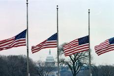 Washington Flags at Half-Staff-Vince Mannino-Mounted Photographic Print