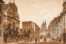 View of the Karmelitská Street Towards the Church of St. Nicholas, Prague-Vincenc Morstadt-Giclee Print