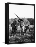 Vincent Auriol, Blasting Away at Pheasants-Dmitri Kessel-Framed Stretched Canvas