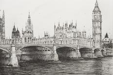 Westminster Bridge, London, UK-Vincent Booth-Giclee Print