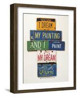 Vincent Dream My Painting-Gregory Constantine-Framed Giclee Print