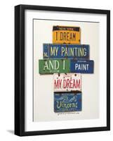 Vincent Dream My Painting-Gregory Constantine-Framed Giclee Print