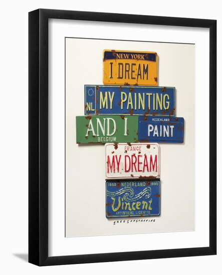 Vincent Dream My Painting-Gregory Constantine-Framed Giclee Print