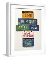 Vincent Dream My Painting-Gregory Constantine-Framed Giclee Print