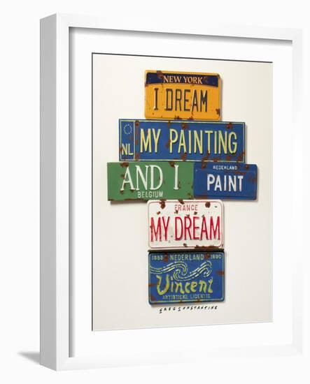 Vincent Dream My Painting-Gregory Constantine-Framed Giclee Print