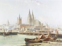 Cologne Cathedral on the Rhine-Vincent H. Gormer-Laminated Giclee Print