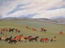 Herding Horses, Inner Mongolia-Vincent Haddelsey-Giclee Print