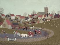 The Hunt Riding Through the Village, 1986-Vincent Haddelsey-Giclee Print