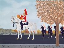 Les Drags - Longchamps and the Guard Republican-Vincent Haddelsey-Stretched Canvas