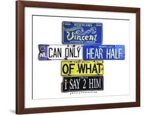 Vincent Hears Half-Gregory Constantine-Framed Giclee Print